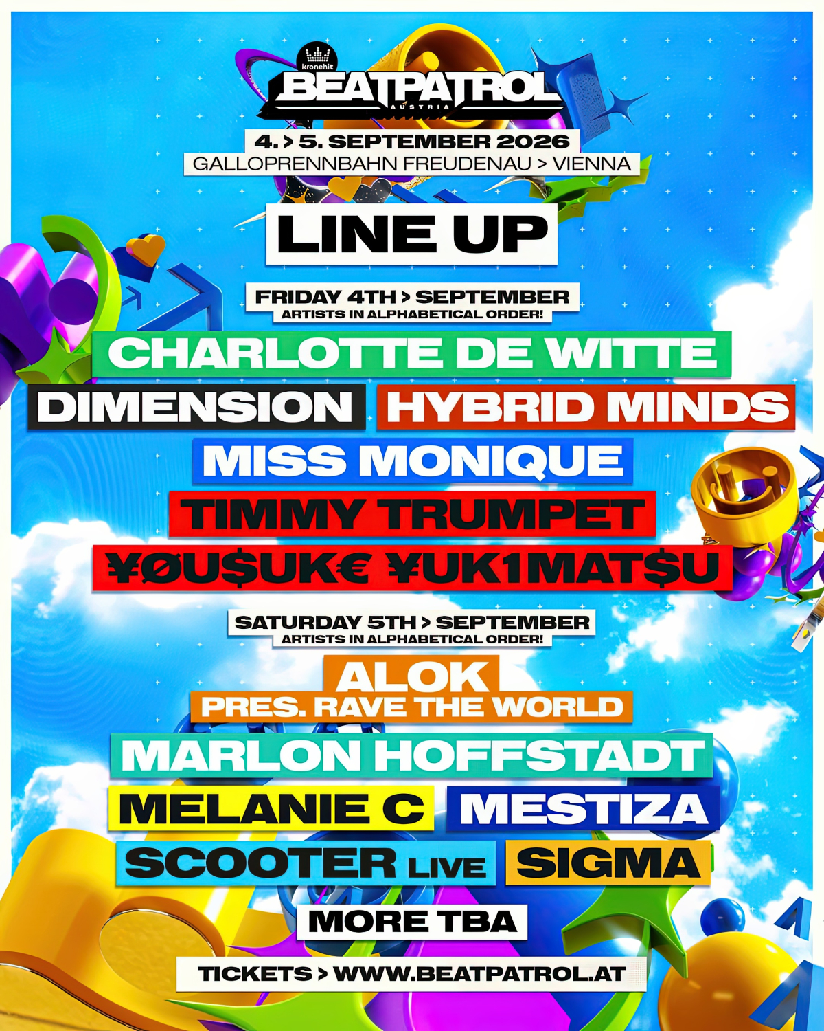 BEATPATROL 26 LineUp Flyer
